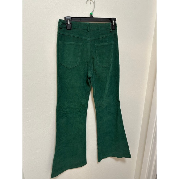 Princess Polly Green Corduroy Flare Pants Women's Size US 4 Retro Style - Picture 7 of 9